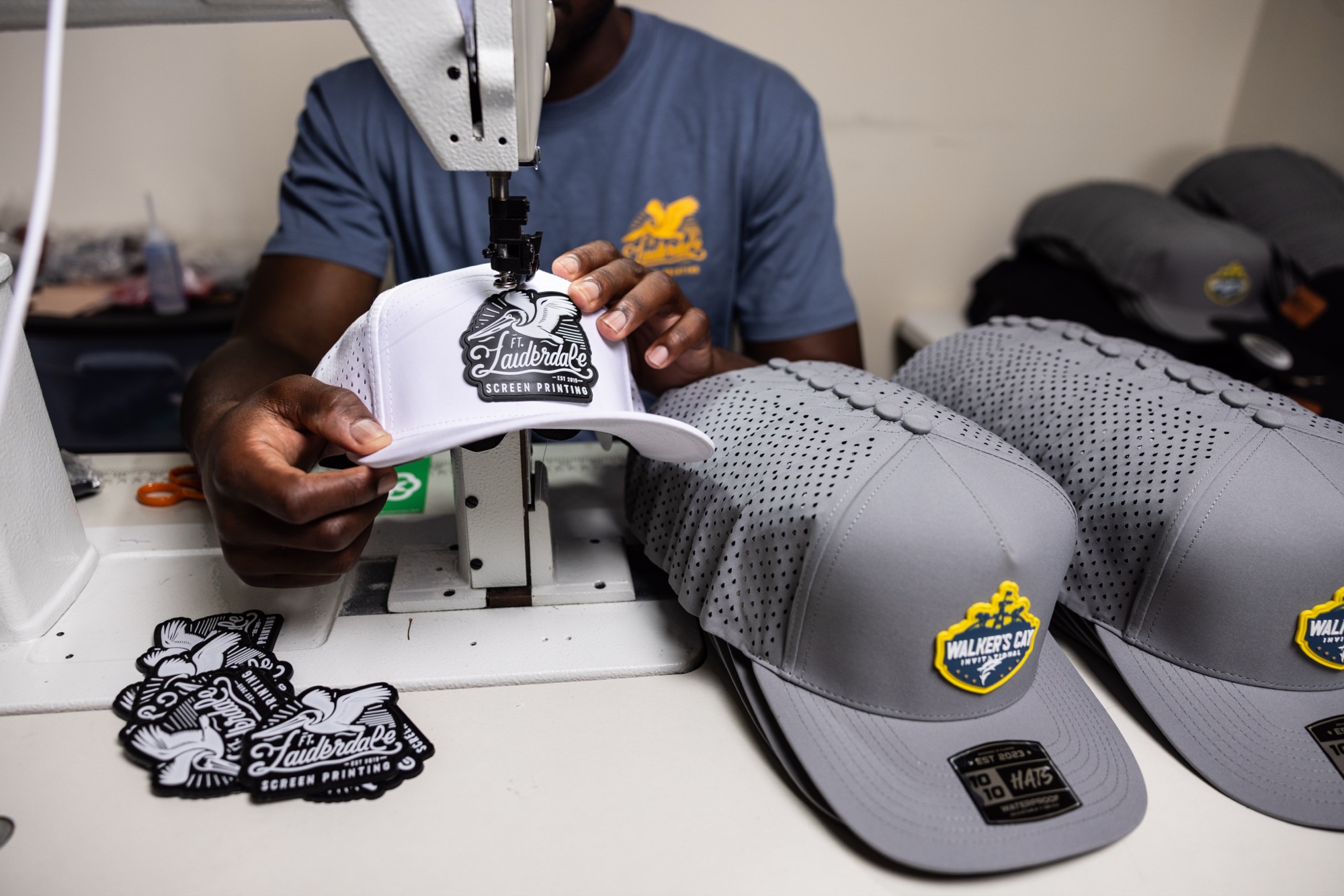 Custom PVC patch hats